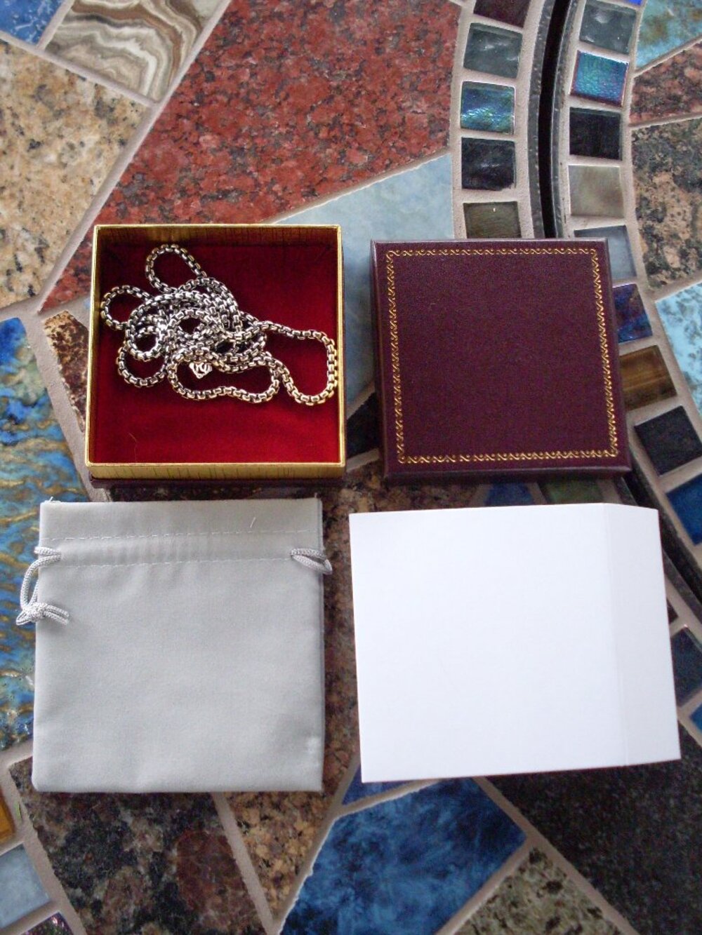 Current Item - David Yurman 3.6 mm - 32 inch Box Chain - 14K YG Hang Tag - Picture 2 of 8